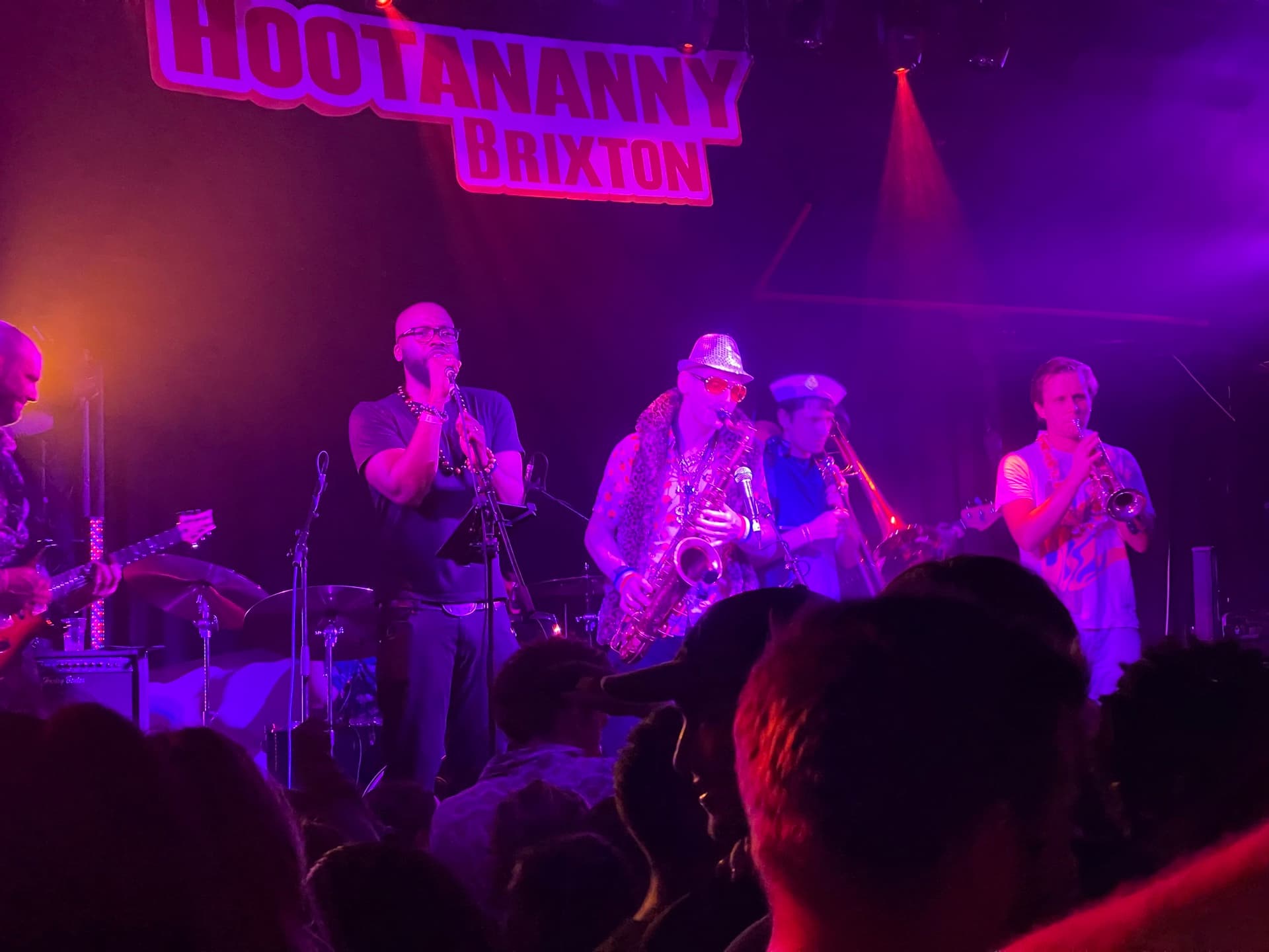 Live music performance at Hootenanny, South London